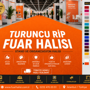 Turuncu Rip Fuar Halısı | Stand ve Organizasyon Halısı