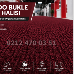 Kırmızı Bukle Fuar Halısı | Stand ve Organizasyon Halısı