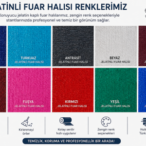 Jelatinli Fuar Halısı | Koruyucu Naylonlu Poşetli Stand ve Organizasyon Halısı