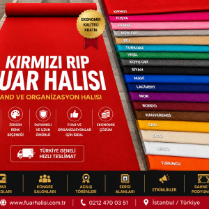 Kırmızı Rip Fuar Halısı | Stand ve Organizasyon Halısı