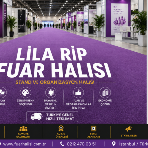Lila Rip Fuar Halısı | Stand ve Organizasyon Halısı